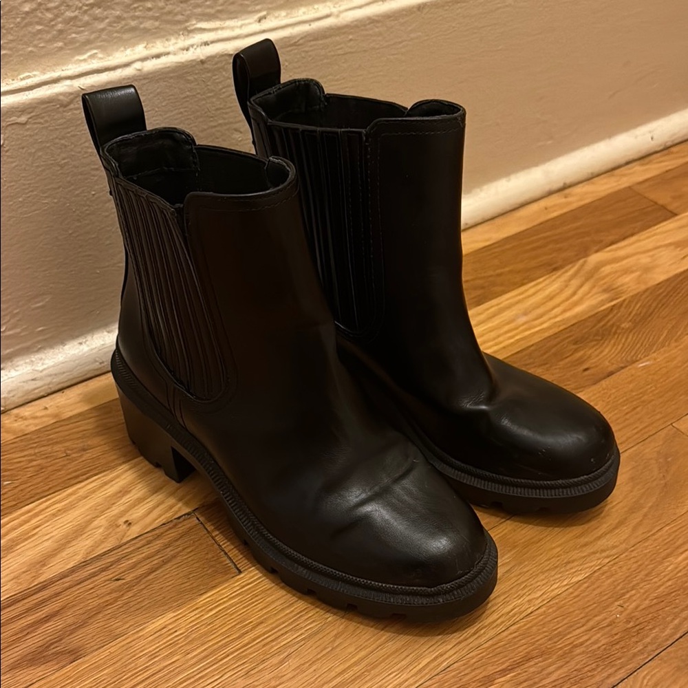 Black Leather Boots